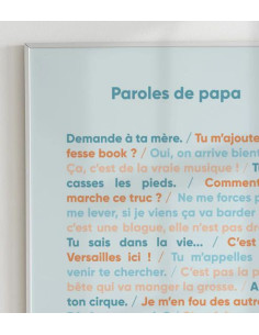 Stylo fin en métal laqué bleu - Papa chéri - La Poste