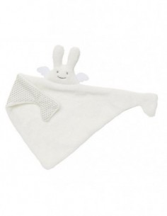 Doudou Triangle Ange Lapin Ivoire