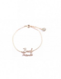 Bracelet doré jonc gravé Best Friends