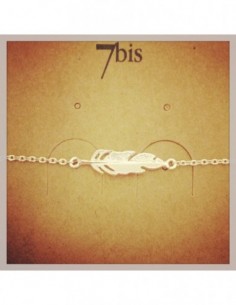 Bracelet fin plume droite...