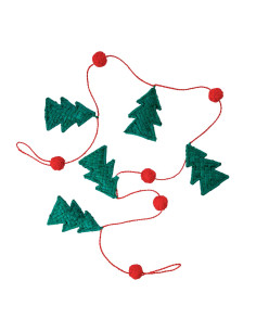 Guirlande de Noël en raphia...