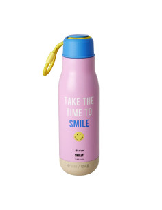 Gourde Inox Rose Smiley