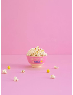 Petit Bol Rose Smiley Mélamine 2