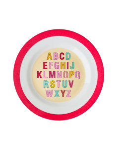 Assiette Alphabet Rouge
