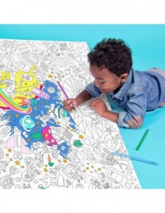 Poster géant à colorier Cosmos 2