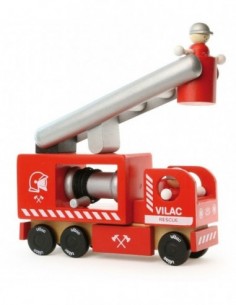 Camion pompier en bois