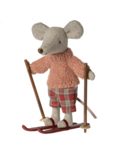 Souris en hiver avec sa...