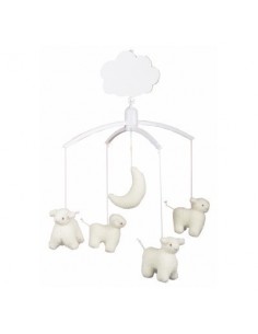 Mobile Musical Moutons Ecru