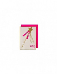 Carte Anniversaire Baguette Magique