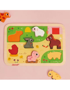 Chunky Puzzle Ferme 7 pièces 2