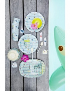 Assiette mélamineSwimmers"" 2