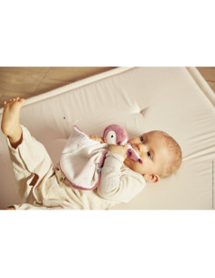 Doudou manchot Rose 2