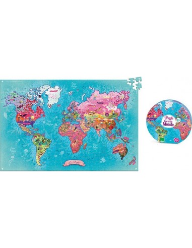 Puzzle Carte du monde poétique (500 pcs)