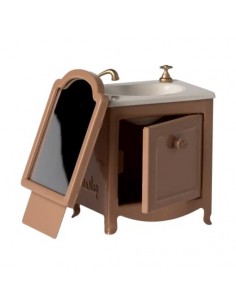 Coiffeuse avec évier - rose... 2