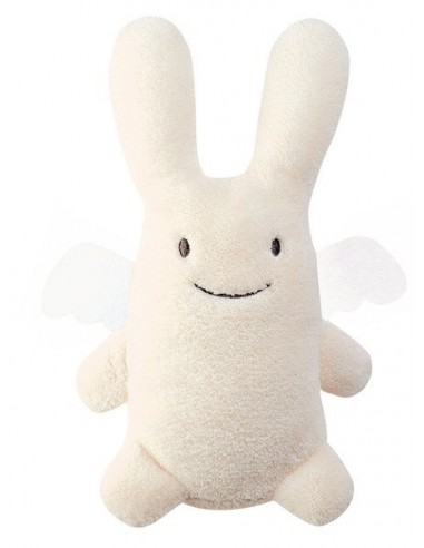 Ange Lapin Musical Ivoire 24 cm