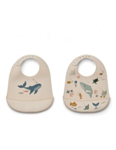 Liewood Lot de 2 bavoirs en...