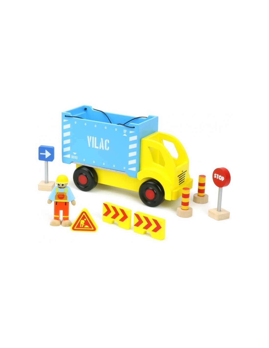 Camion porte-container et accessoires de chantier