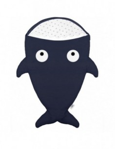 Nid d'ange Chancelière forme Requin Bleu Marine intérieur Bateau