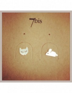 BO chat et souris argent