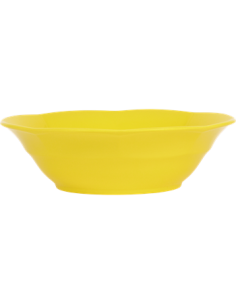 Assiette Creuse soupe mélamine Jaune