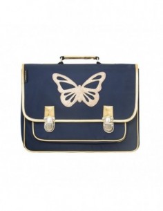 Grand Cartable papillon bleu