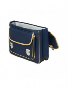 Grand Cartable papillon bleu 2