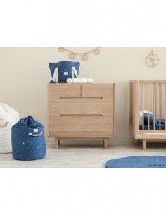 Sac à jouets Bamboo gold stella night blue