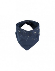 Bavoir bandana Lucky bib gold stella/ night blue
