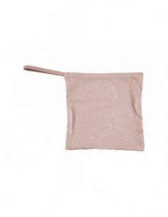 Doudou attache-tétine Plat Rose Bubble