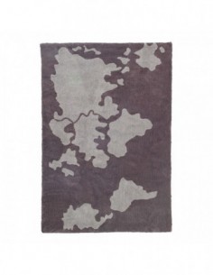 Tapis WORLD MAP GRIS Lorena Canals