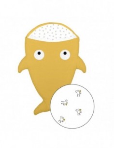 Nid d'ange Chancelière forme Requin Jaune Moutarde intérieur Poussin