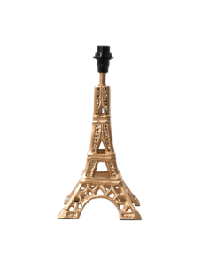 Lampe Tour Eiffel Dorée  Abat jour Bordeau
