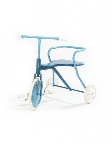 Tricycle Bleu océan métal