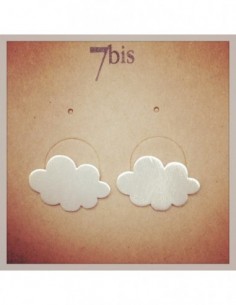 Boucles d'oreilles argent Nuage plein