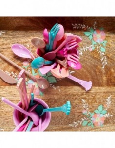 Cuillère à  café en mélamine - lot de 6