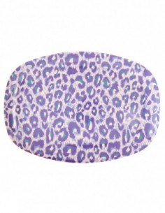 Assiette rectangulaire Leopard