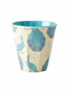 Gobelet mélamine GM Paon