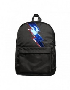Grand sac à dos motif éclair.