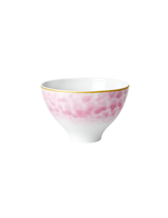Bol en Porcelaine - Impression Glaze - Rose Bubble