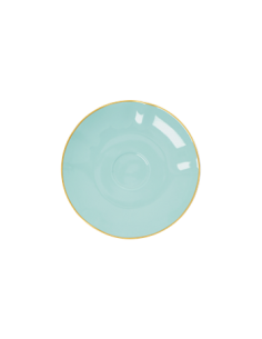 Soucoupe en porcelaine - menthe