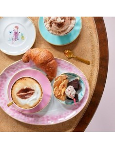 Soucoupe en porcelaine - menthe 2