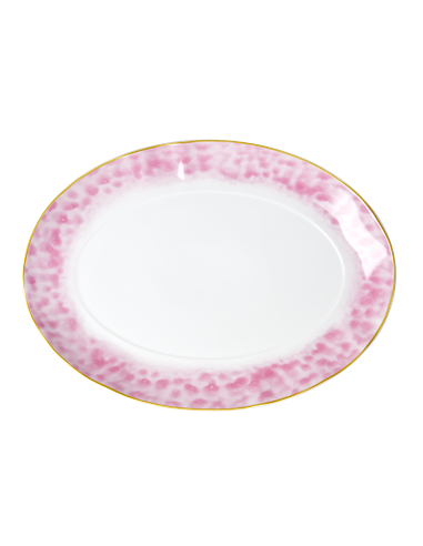 Porcelain Serving Platter - Glaze Print - Bubblegum Pink 7013/POSER-GLABI