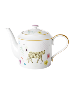 Théière en porcelaine - Imprimé léopard sauvage - 1280 ml. - Édition spéciale