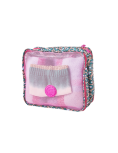 Cube d'emballage à double compartiments, Imprimé Léopard