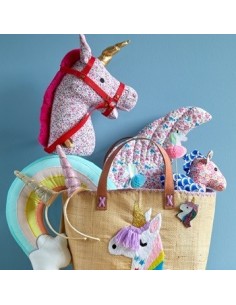 Panier Medium - Broderie Licorne 2