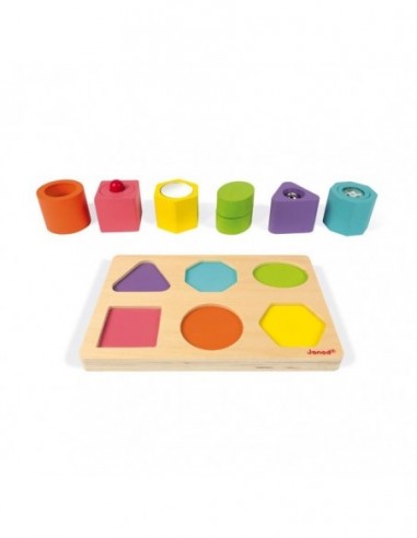 Puzzle 6 cubes sensoriels i wood