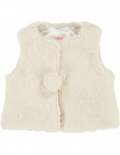 Gilet sans manche ivoire