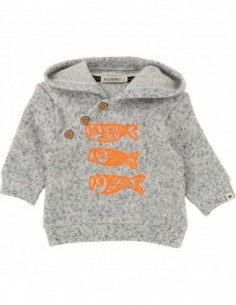 Sweat Shirt Gris Chine
