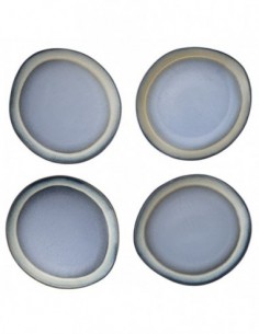 Assiette à diner blue