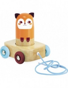 Jouet à trainer Maracas René le Renard